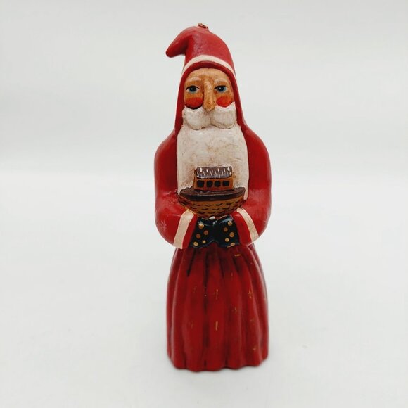 Randy Tate Santa Folk Art Set Of 2 READ - Picture 12 of 16